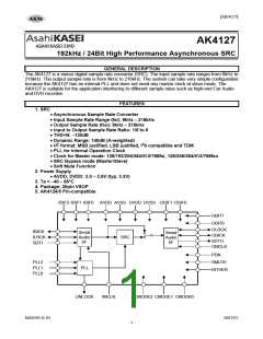 浏览型号AK4127的Datasheet PDF文件第1页
