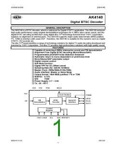 浏览型号AK4140的Datasheet PDF文件第1页