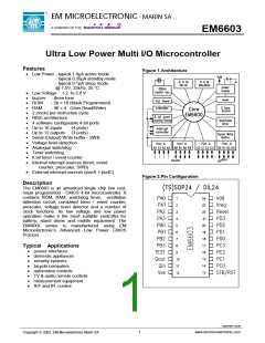 浏览型号EM6603的Datasheet PDF文件第1页
