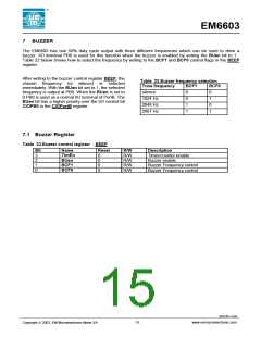 浏览型号EM6603的Datasheet PDF文件第15页