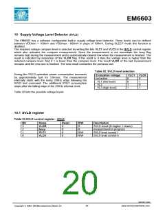 浏览型号EM6603的Datasheet PDF文件第20页