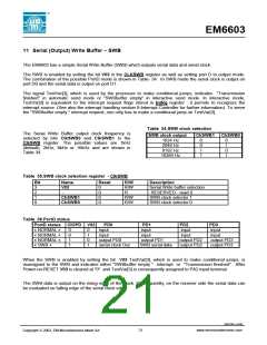 浏览型号EM6603的Datasheet PDF文件第21页