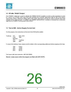浏览型号EM6603的Datasheet PDF文件第26页