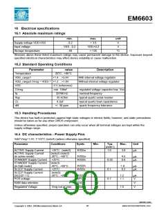浏览型号EM6603的Datasheet PDF文件第30页