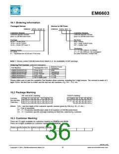 浏览型号EM6603的Datasheet PDF文件第36页