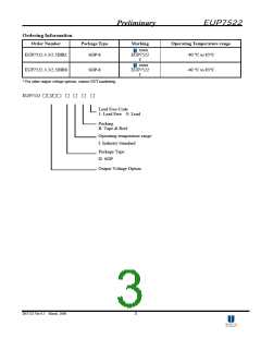 浏览型号EUP7522-3.3DIR1的Datasheet PDF文件第3页