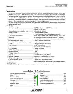 浏览型号M30610ECFP的Datasheet PDF文件第1页