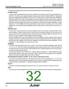 浏览型号M30610ECFP的Datasheet PDF文件第32页