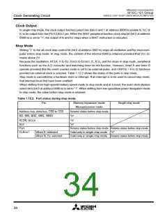 浏览型号M30610ECFP的Datasheet PDF文件第34页