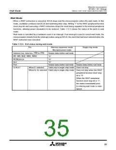 浏览型号M30610ECFP的Datasheet PDF文件第35页