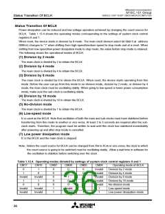 浏览型号M30610ECFP的Datasheet PDF文件第36页