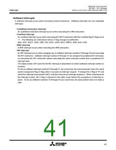 浏览型号M30610ECFP的Datasheet PDF文件第41页