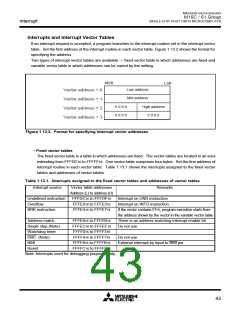 浏览型号M30610ECFP的Datasheet PDF文件第43页