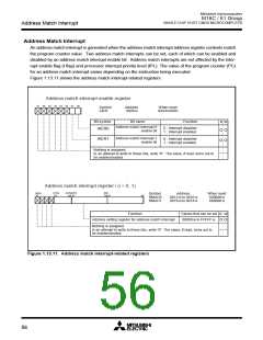 浏览型号M30610ECFP的Datasheet PDF文件第56页