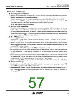 浏览型号M30610ECFP的Datasheet PDF文件第57页