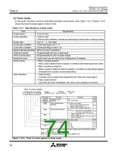浏览型号M30610ECFP的Datasheet PDF文件第74页