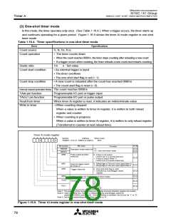 浏览型号M30610ECFP的Datasheet PDF文件第78页