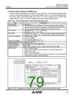 浏览型号M30610ECFP的Datasheet PDF文件第79页