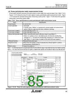 浏览型号M30610ECFP的Datasheet PDF文件第85页