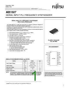 浏览型号MB1507的Datasheet PDF文件第1页
