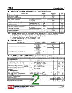 浏览型号2N60的Datasheet PDF文件第2页