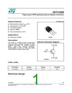 浏览型号2STC4468的Datasheet PDF文件第1页