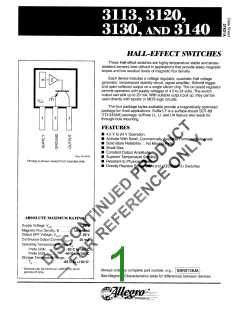 浏览型号3140的Datasheet PDF文件第1页