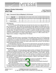 浏览型号VSC7186TW的Datasheet PDF文件第3页