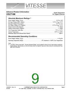 浏览型号VSC7186TW的Datasheet PDF文件第9页