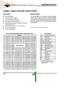浏览型号WED3DG6432V7D1的Datasheet PDF文件第1页
