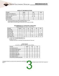 浏览型号WED3DG6432V7D1的Datasheet PDF文件第3页