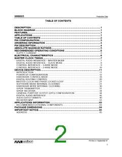 浏览型号WM8805的Datasheet PDF文件第2页