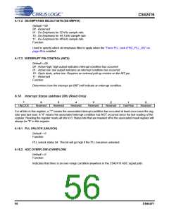 浏览型号CS42416_05的Datasheet PDF文件第56页