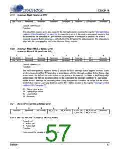 浏览型号CS42416-CQZR的Datasheet PDF文件第57页