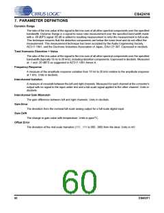 浏览型号CS42416-CQZR的Datasheet PDF文件第60页