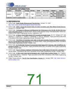 浏览型号CS42416_05的Datasheet PDF文件第71页