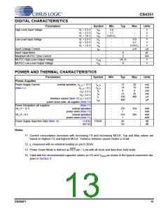 浏览型号CS4351-CZZR的Datasheet PDF文件第13页