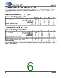 浏览型号CS4351-CZZR的Datasheet PDF文件第6页