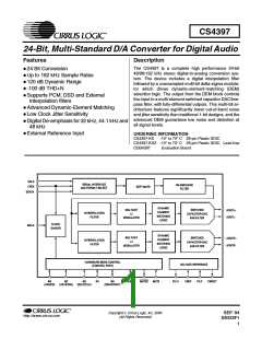 浏览型号CS4397-KSZ的Datasheet PDF文件第1页