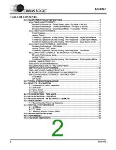 浏览型号CS4397-KSZ的Datasheet PDF文件第2页