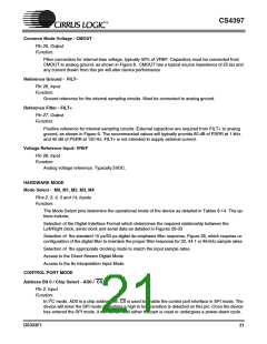 浏览型号CS4397-KSZ的Datasheet PDF文件第21页