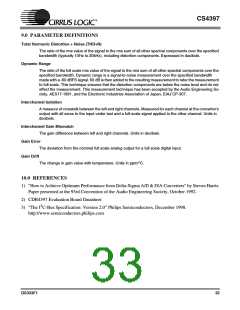 浏览型号CS4397-KSZ的Datasheet PDF文件第33页