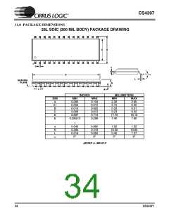 浏览型号CS4397-KSZ的Datasheet PDF文件第34页