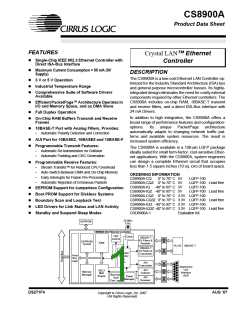 浏览型号CS8900A-IQZ的Datasheet PDF文件第1页
