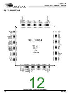 浏览型号CS8900A-IQZ的Datasheet PDF文件第12页