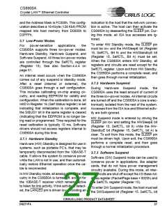 浏览型号CS8900A-IQZ的Datasheet PDF文件第27页