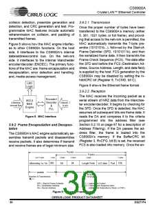 浏览型号CS8900A-IQZ的Datasheet PDF文件第30页