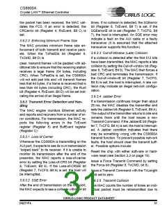 浏览型号CS8900A-IQZ的Datasheet PDF文件第31页