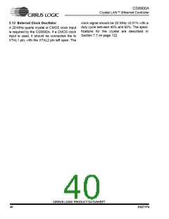 浏览型号CS8900A-IQZ的Datasheet PDF文件第40页