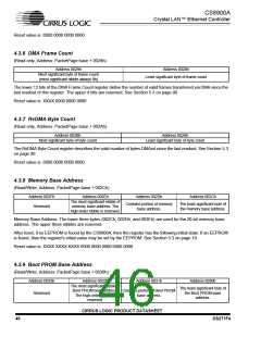 浏览型号CS8900A-IQZ的Datasheet PDF文件第46页